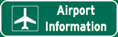 Erie International Airport Information sign